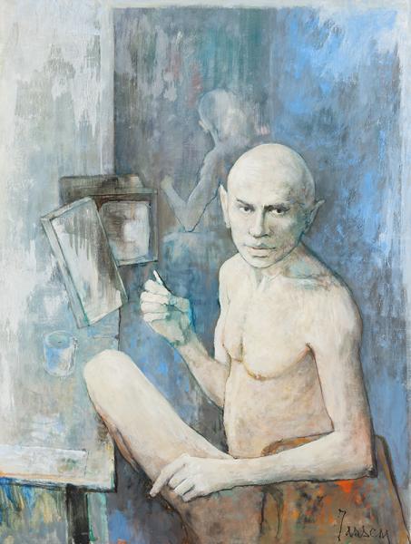 Yul Brynner dans sa loge, 1984-85