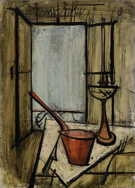 Nature morte à la casserole rouge, 1983 Bernard BUFFET